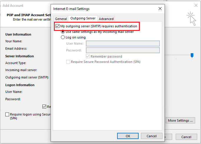 Hướng dẫn cấu hình tài khoản email trong Outlook 2012-2016-2019 15 huong dan cau hinh tai khoan email trong outlook 2012 2016 2019 7707 5