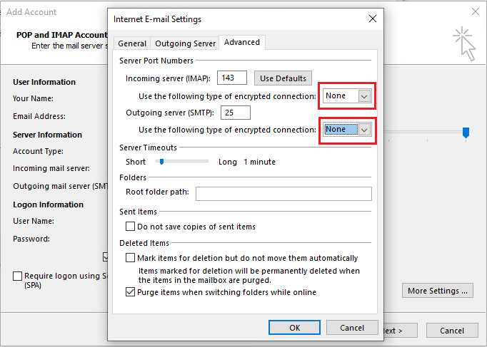 Hướng dẫn cấu hình tài khoản email trong Outlook 2012-2016-2019 16 huong dan cau hinh tai khoan email trong outlook 2012 2016 2019 7707 6